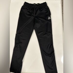 Reebok Men's Black Joggers with Gray Accents, Size S